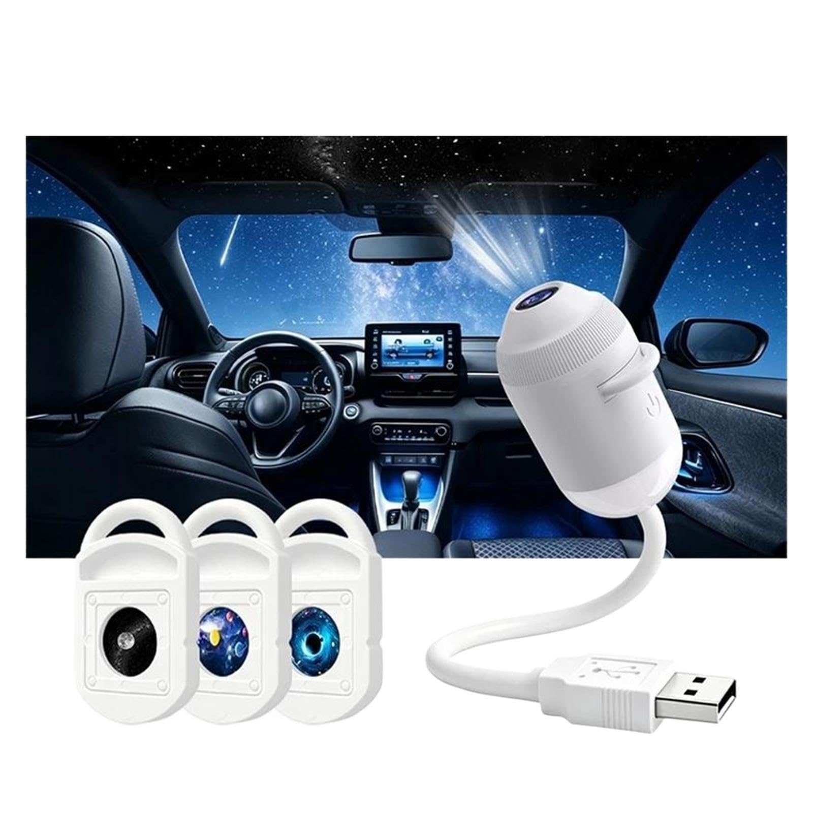 Proyector USB Galaxy Ocean Aurora Luz Nocturna for Niños