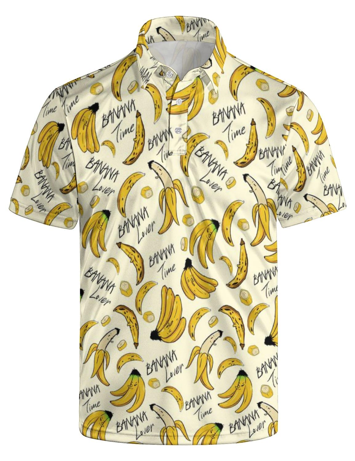 Men's Funny Golf Shirt Short Sleeve, Casual Polo Shirts for Men