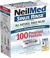 Vista 3 de NeilMed Sinus Rinse 100 Premixed Packets – All Natural Nasal Irrigation for Sinus Relief, Moisturization, and Daily Hygiene – Drug-Free