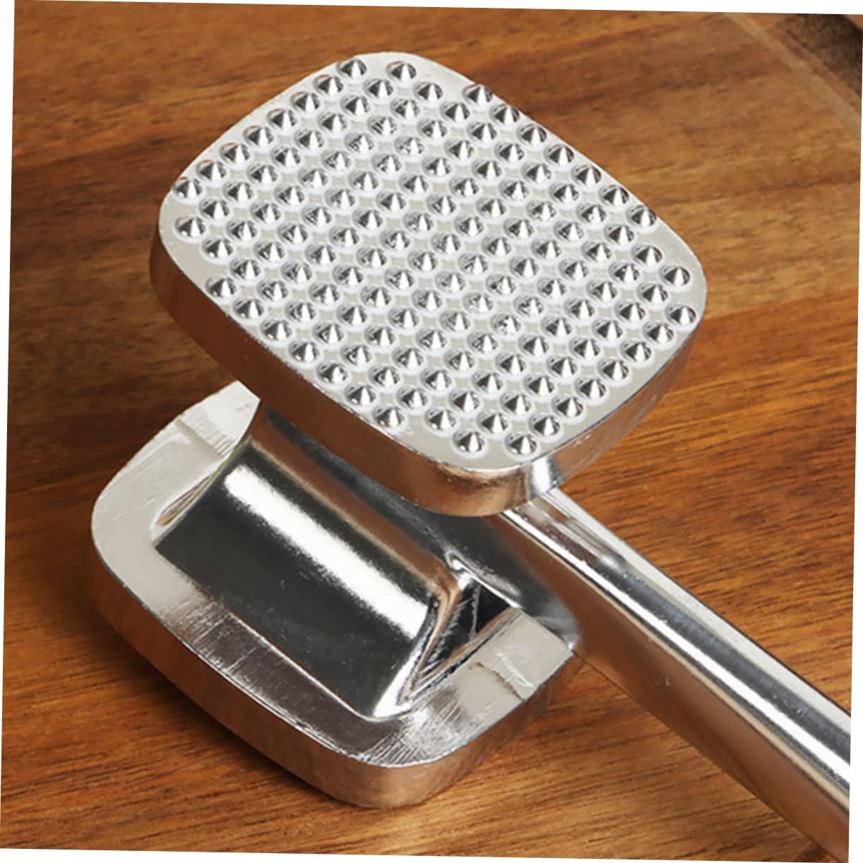Double-sided Aluminum Alloy Meat Hammer Practical Steak Tenderizer Tool for Home and Kitchen Ergonomic Grip for Comfort and Ease Tenderizing Beef Chicken and Pork