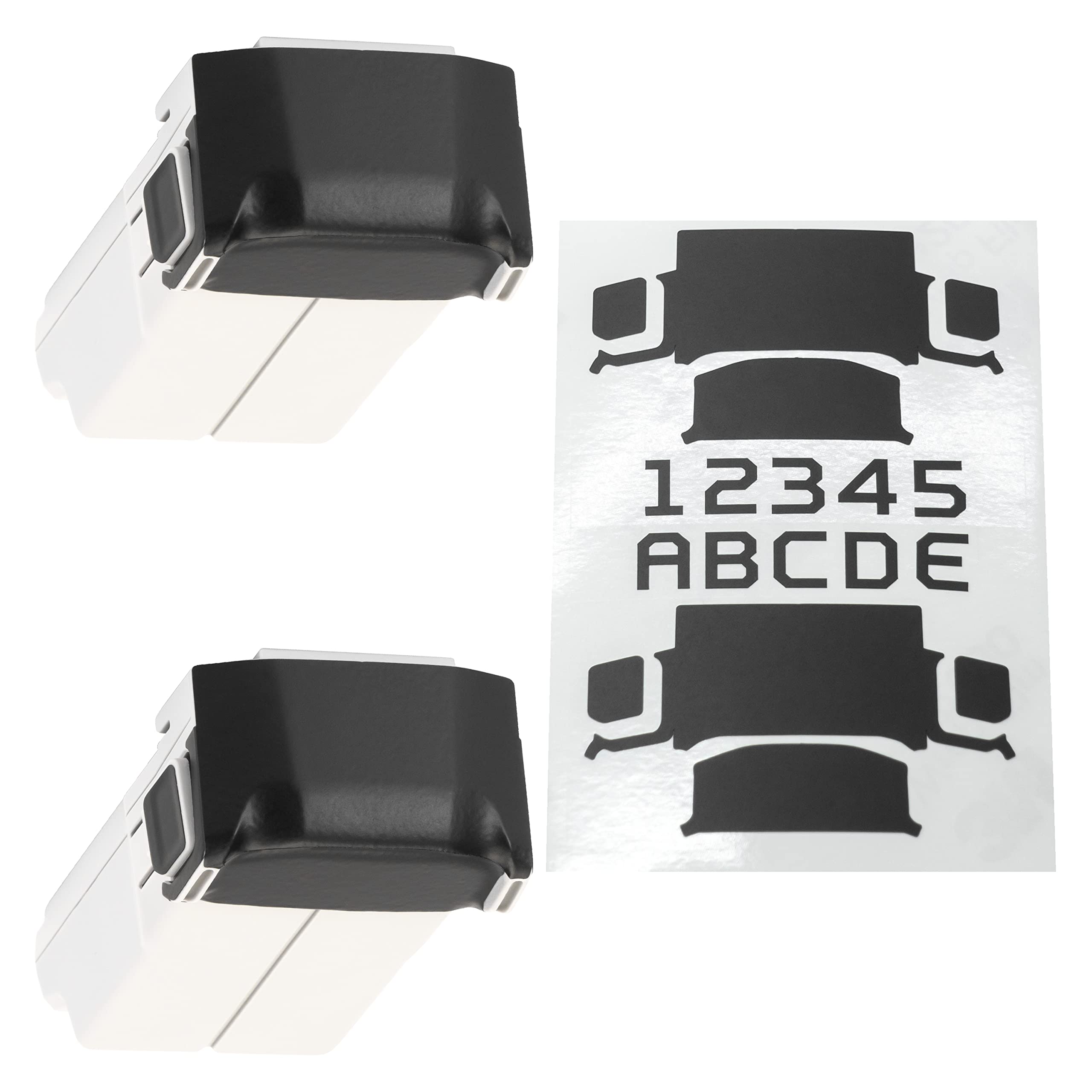 WRAPGRADE Skin Stickers Compatible with DJI Mini 4 Pro/Mini 3 Series | Two Batteries (Stealth Black)