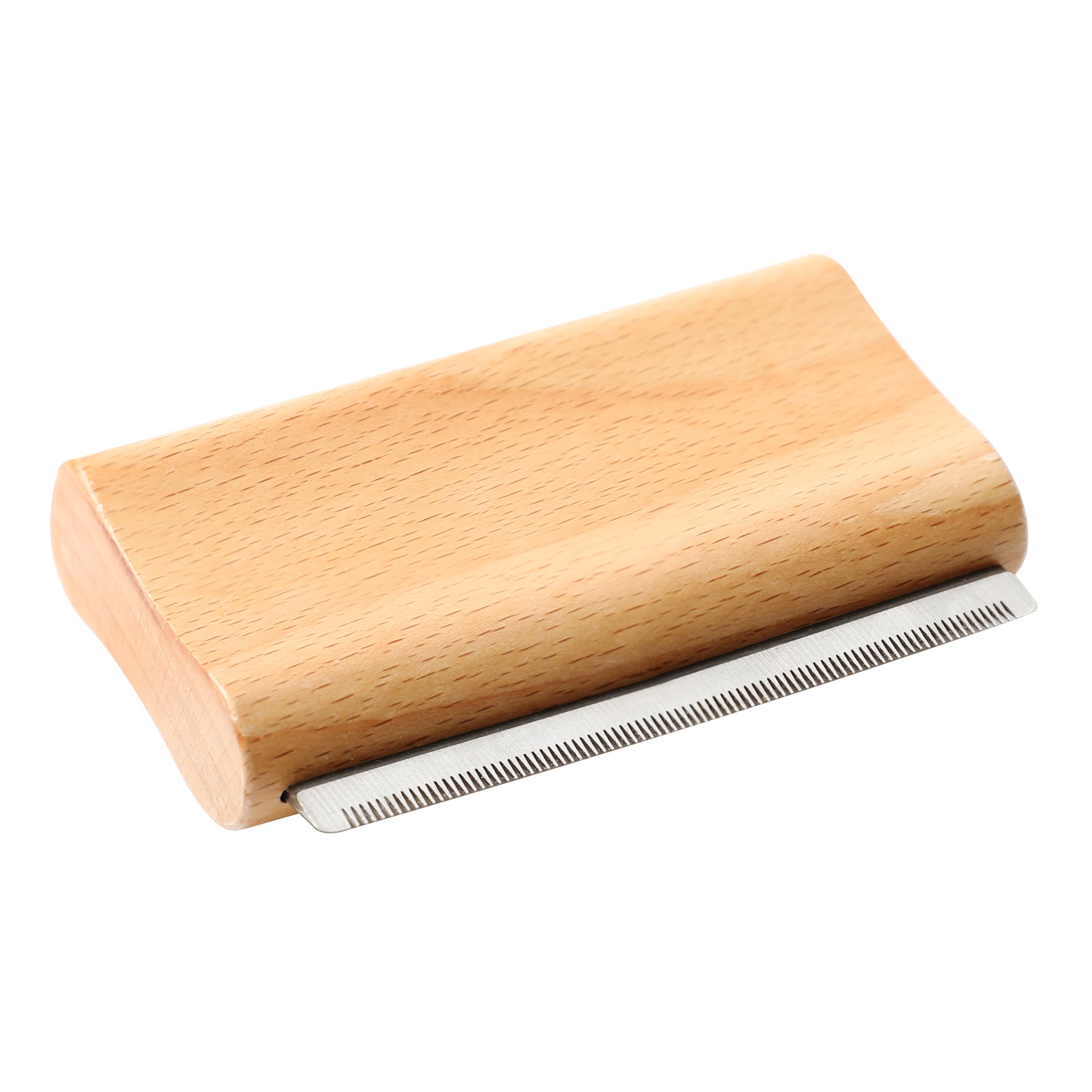 Deshedding Brush Wooden, Grooming Brush for Dog, Cat & Horse, Ergonomic Design Combs for Cleaning Short & Long Hair, Fur & Dirt