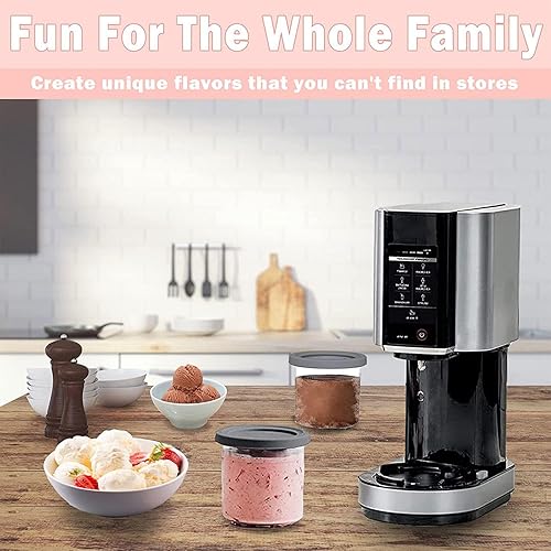 Miniatura 7 de VRINO 246 pintas de crema, para contenedores Ninja Creami Deluxe, recipientes de helado de pinta seguros y a prueba de fugas, compatibles con la