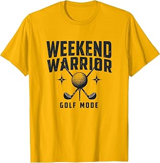 Weekend Warrior Golf Mode Graphic Design T-Shirt