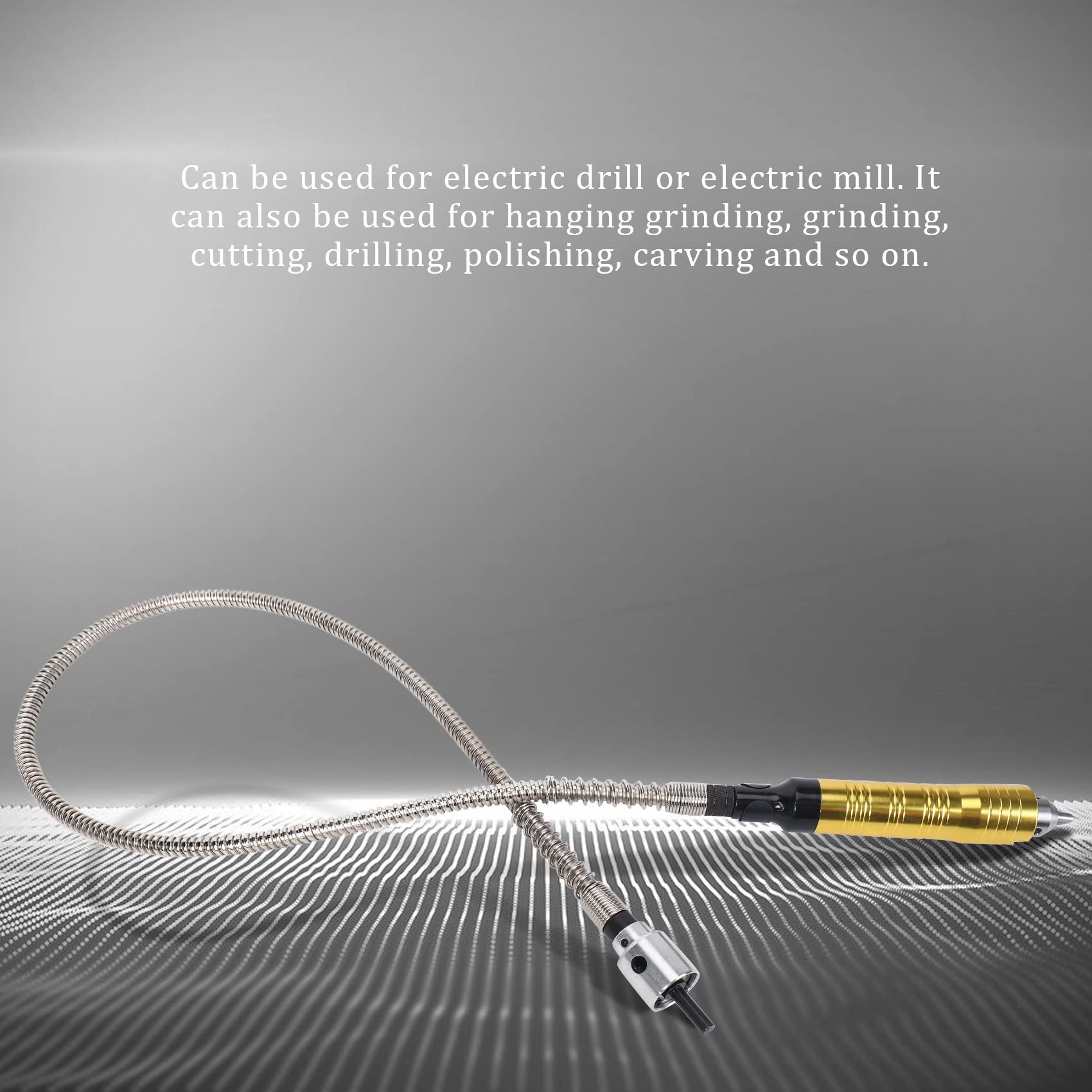 Herramienta para amoladora rotativa con eje flexible + pieza de mano de 0,3 a 6,5 mm para taladro