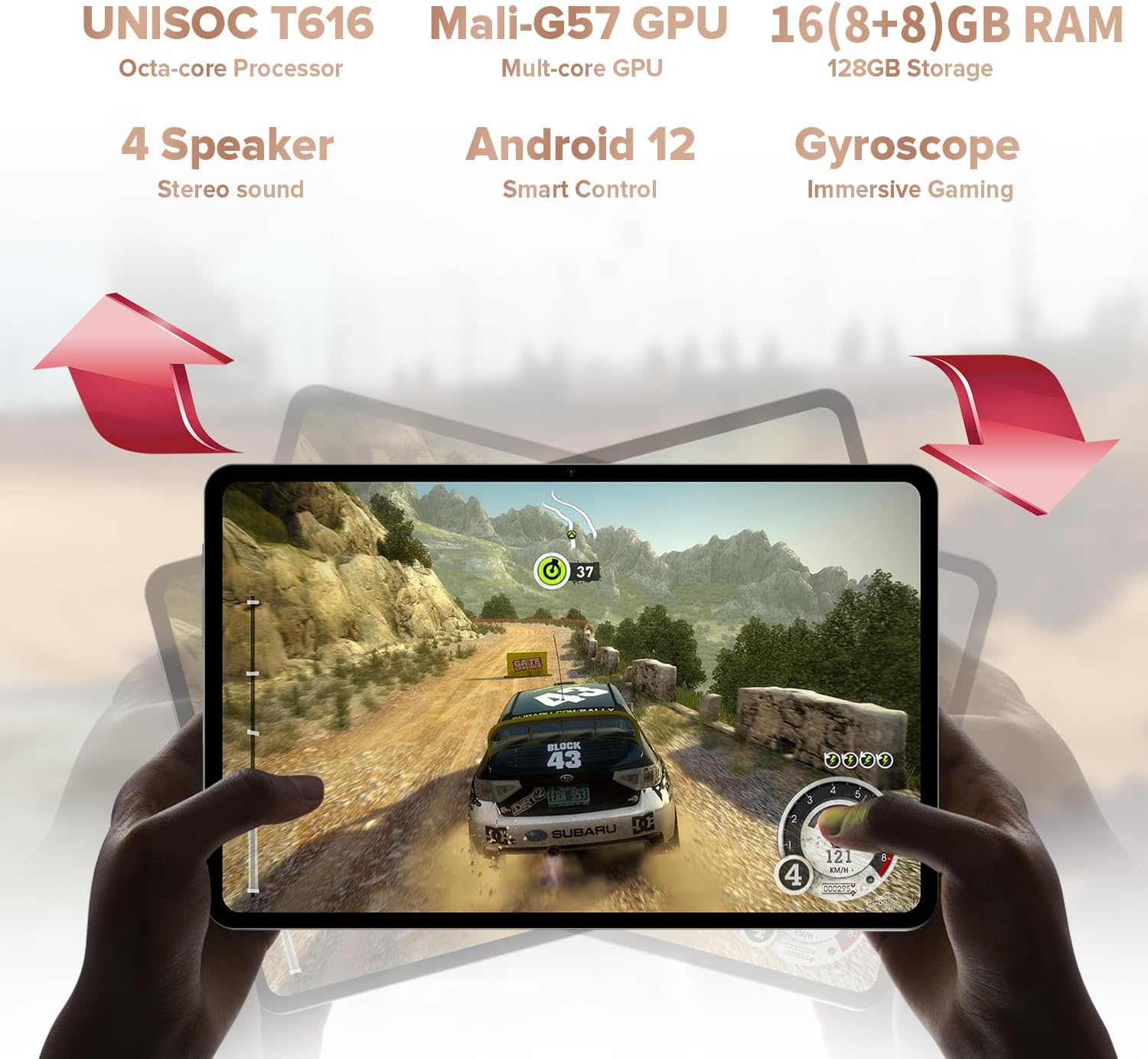 TECLAST 2K Tablet 11 Pollici T50, Android 12 Gaming Tablets, 16GB RAM+128GB ROM(TF 1TB), 4G LTE Dual SIM+5GWiFi, 2000x1200 IPS TDDI, T616 Octa-Core 2GHz CPU, 20MP Camera/BT5/Type-C/GPS/7500mAh-2024 TECLAST 2K Tablet 11 Pollici T50, Android 12 Gaming Tablets, 16GB RAM+128GB ROM(TF 1TB), 4G LTE Dual SIM+5GWiFi, 2000x1200 IPS TDDI, T616 Octa-Core 2GHz CPU, 20MP Camera/BT5/Type-C/GPS/7500mAh-2024