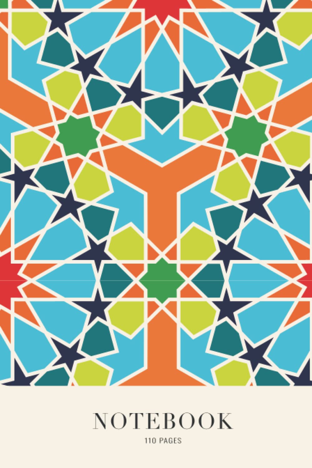 Notebook: Moroccan Design Notebook Wide Ruled for Office, Creatives, Freelancers, Overthinkers, Students, College, and More | 6" x 9” - 110 Pages | Aesthetic Stationery (Moroccan Collection)      Paperback – September 19, 2022