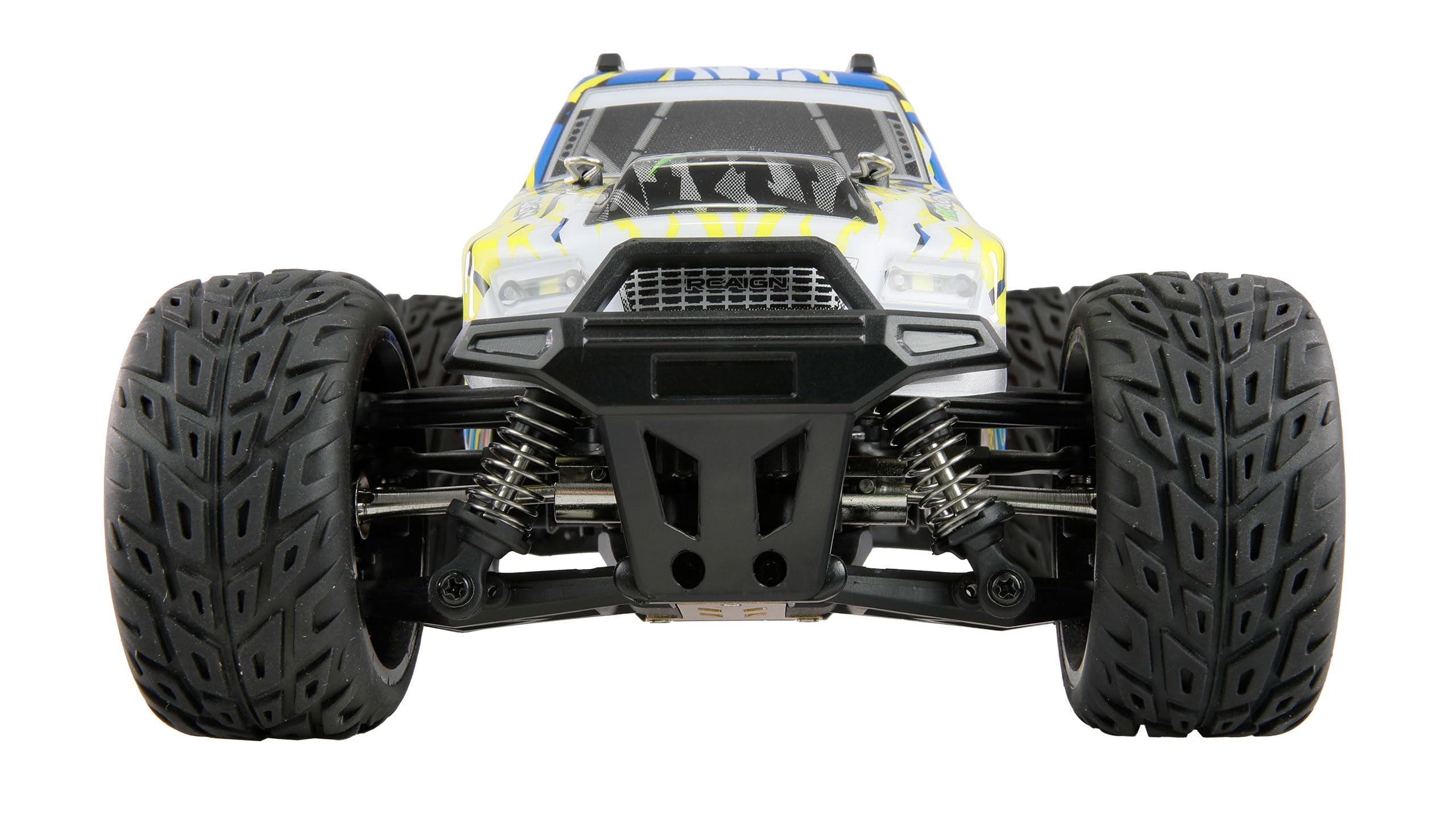 Amewi MAX20 Monster truck Brushed 50 km/h 4WD 1:20 RTR blu/arancione RC telecomandato