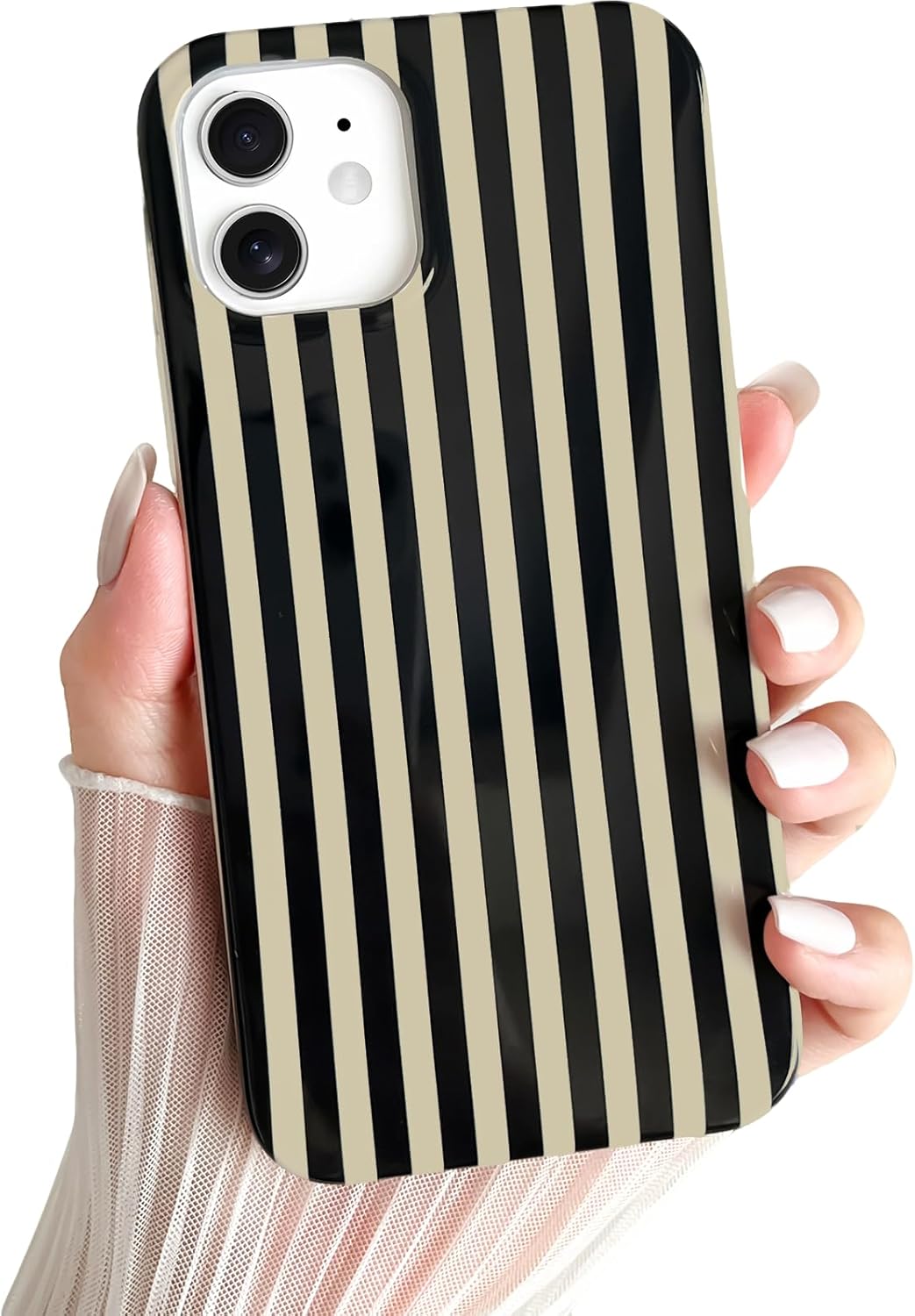 Cute Striped iPhone 11 Case: Slim Shockproof Protection