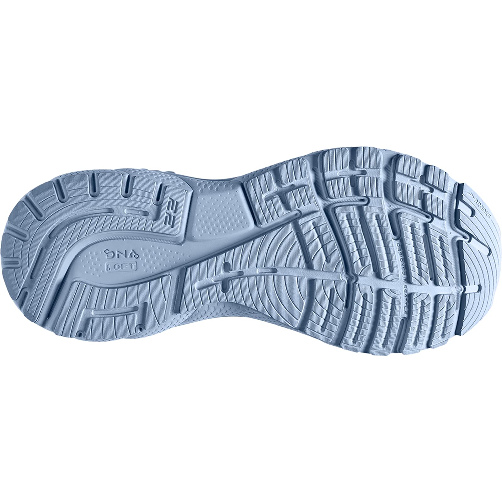 Brooks Women's Adrenaline GTS 22 Supportive Running Shoe - Kentucky Blue/White/Rose - 7.5 Medium