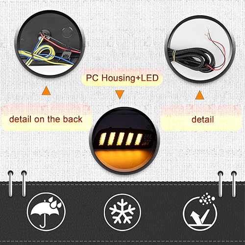 Miniatura 3 de Luces antiniebla LED para parachoques delantero compatibles con Mazda CX-50 2023-2024 DRL Accesorios para lámparas de señal de giro