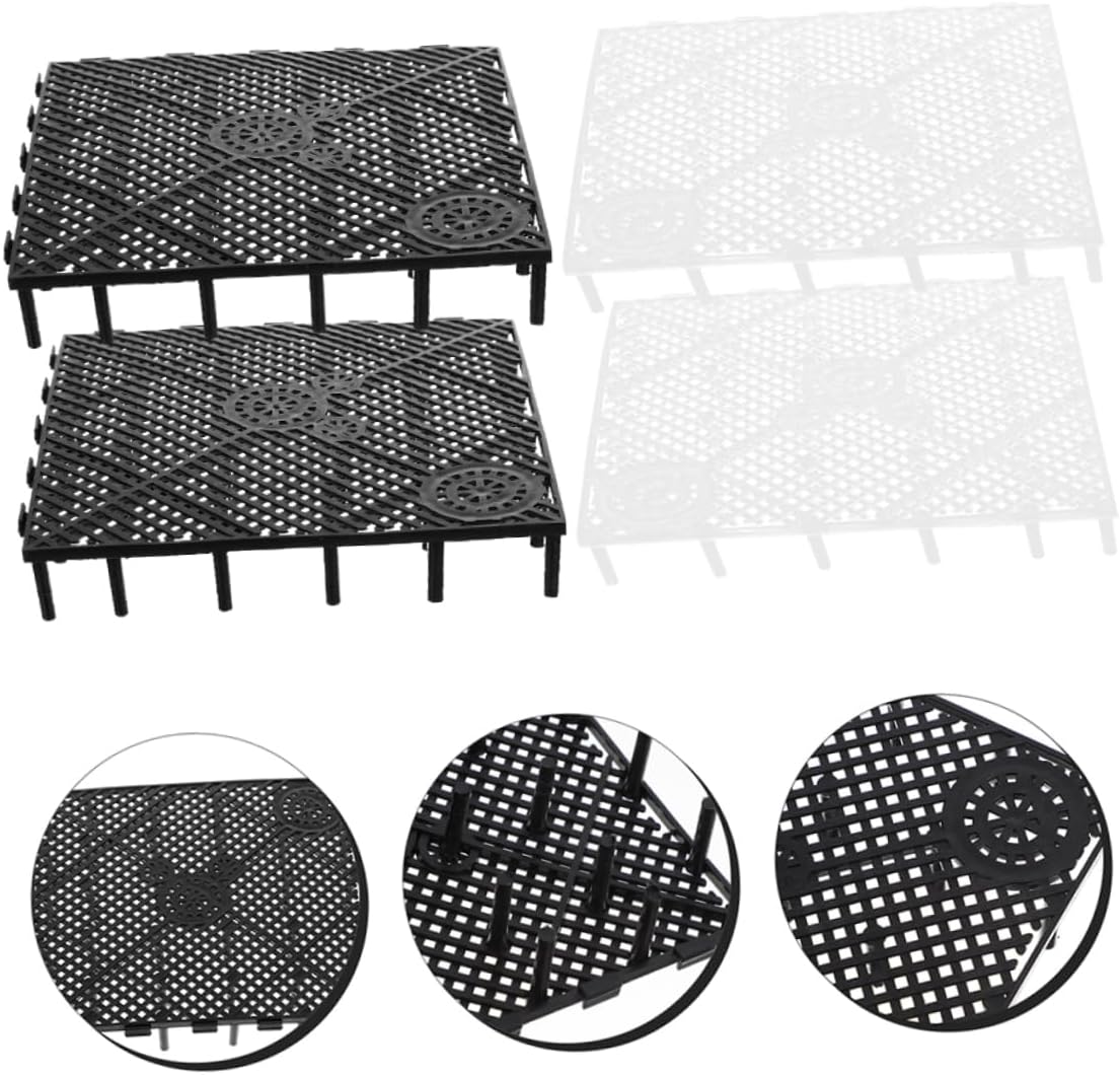 COLLBATH 12pcs Aquarium Divider Plates Fish Tank Bottom Trays Isolate Boards for Breeding Lightweight Easy to Install Flexible Splicing for Freshwater and Tanks