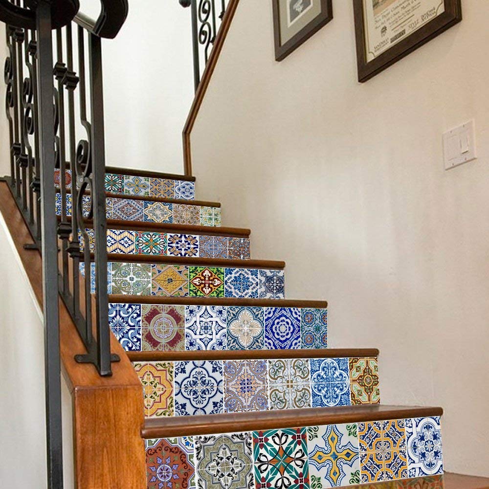 Stair Stickers Tile Stickers for Stairs Decoration Stair Riser Decals