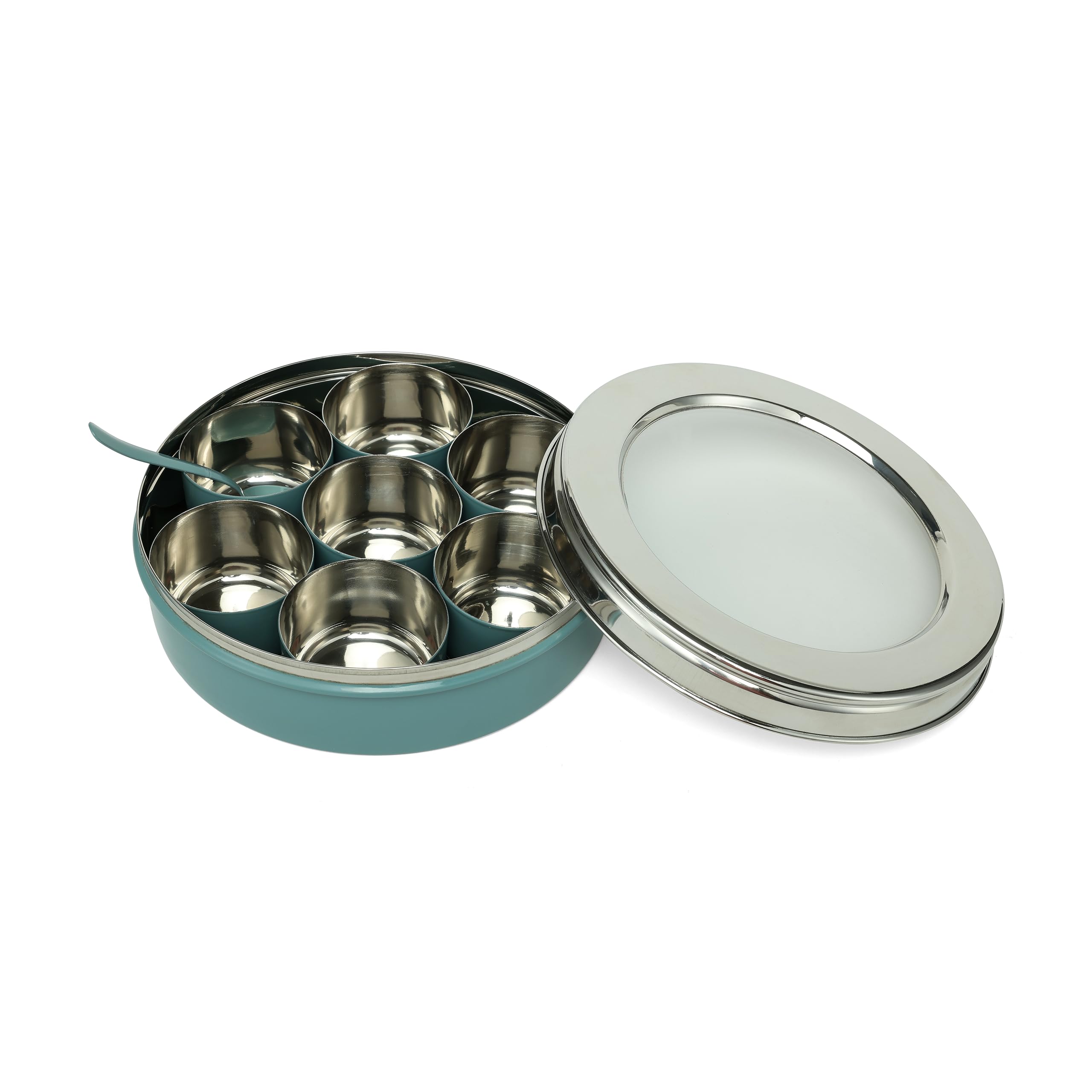 Stainless Steel Spice Box - Dudki Masala Dabba -8