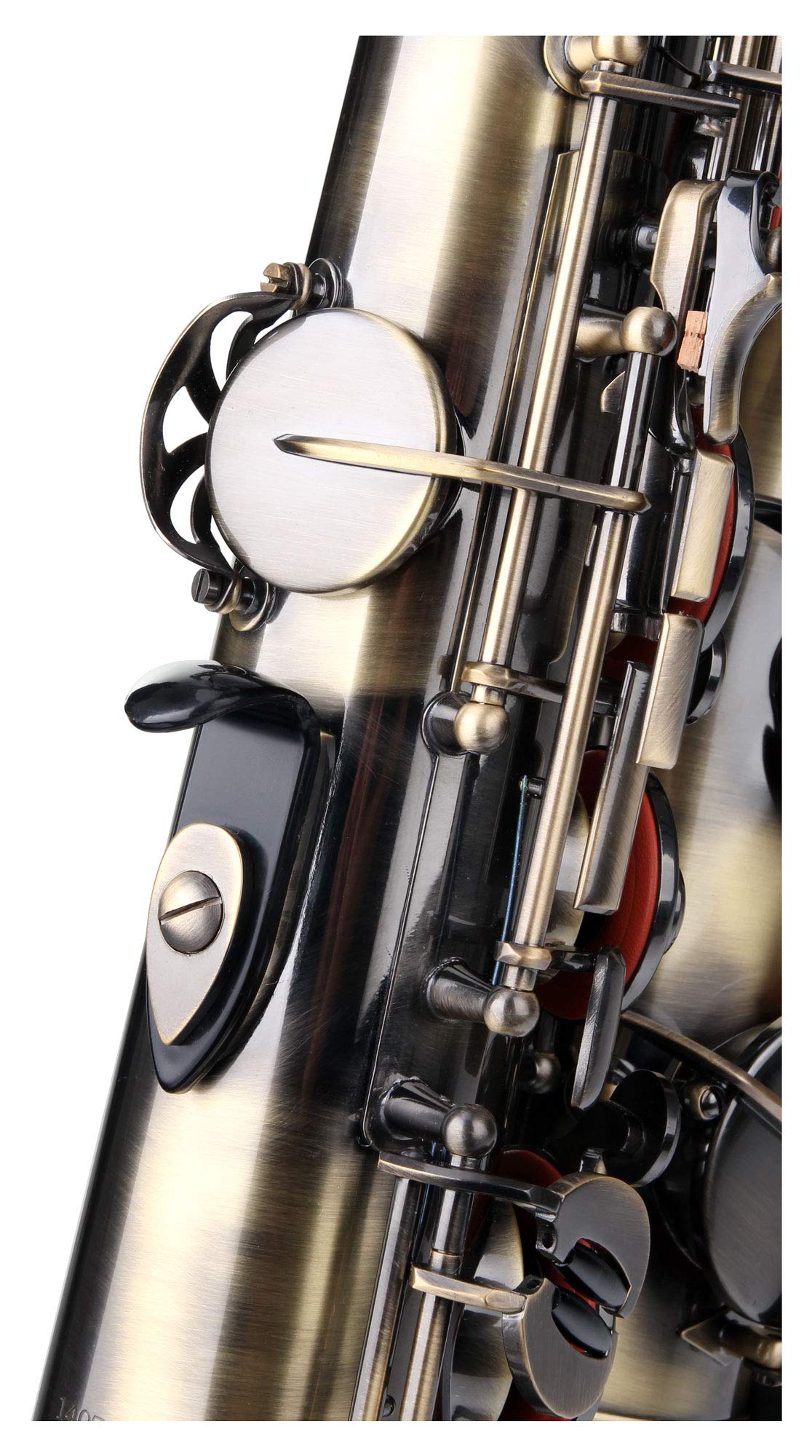 Classic Cantabile TS-450 Antique Yellow Saxophone Ténor Sib - Accordage Sib - Clé de Fa# aigu - Pack Économique incluant 10 Anches de Saxophone