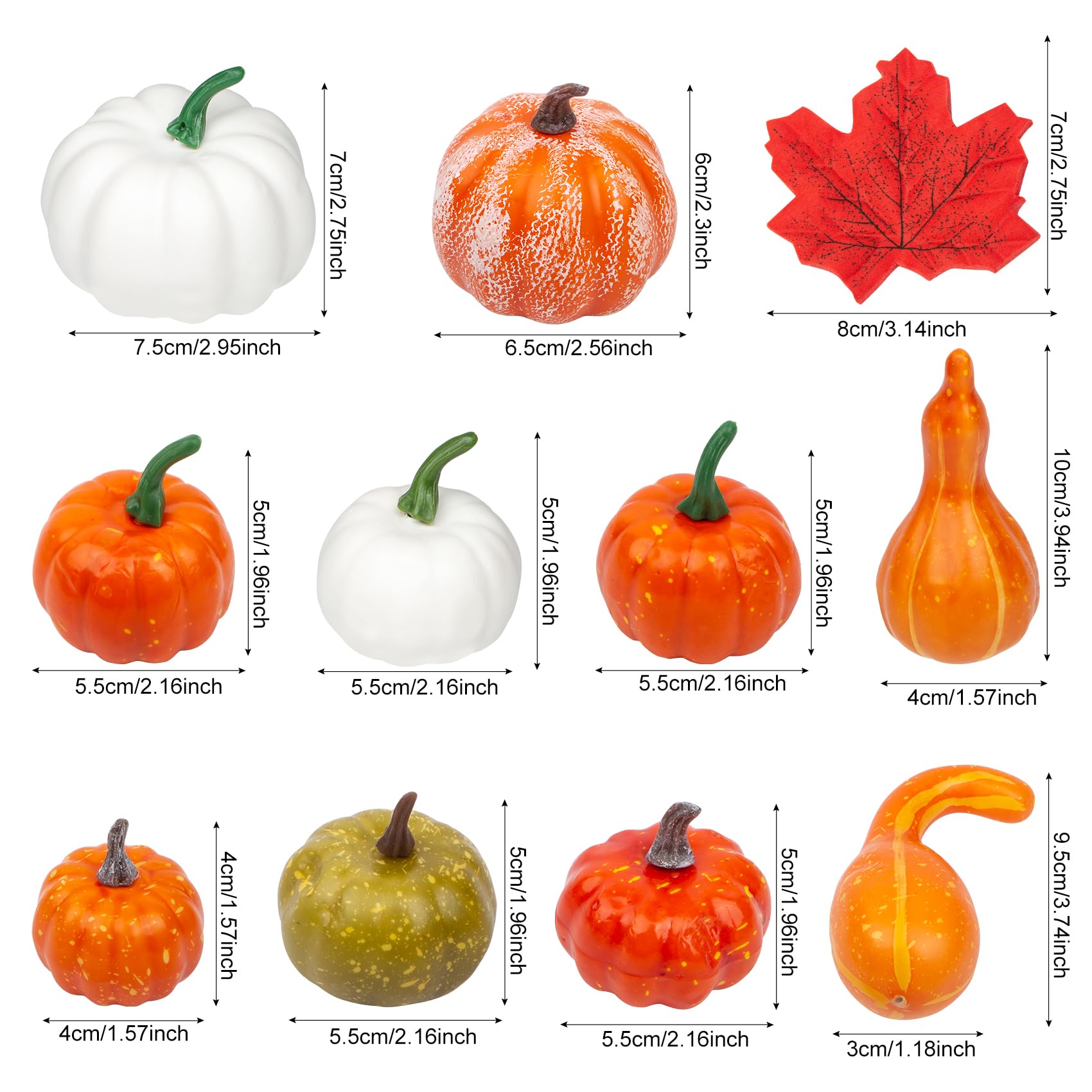 100-teiliges Herbst-Dekoset Mit Kürbissen & Blättern - Perfekt Für Halloween!