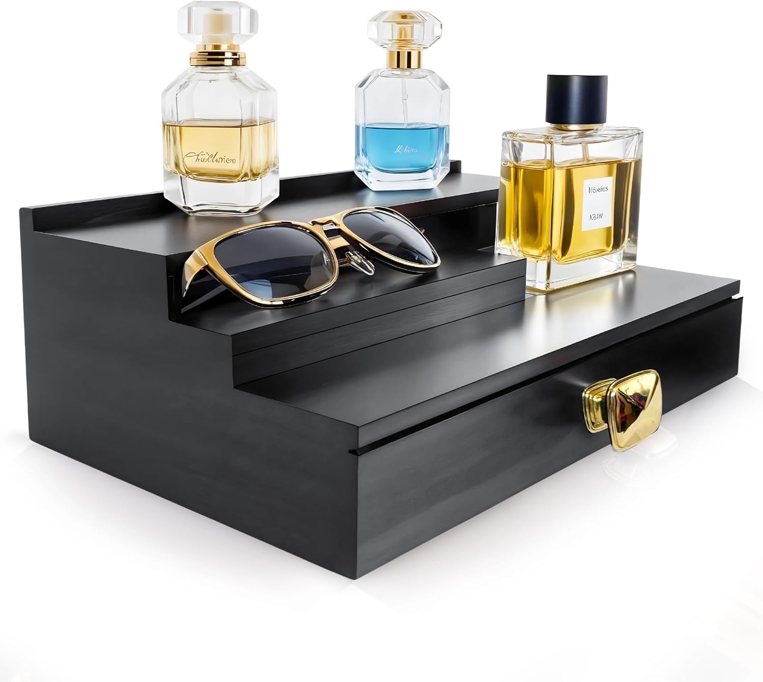 Amazon.com: Wooden Cologne Organizer for Men – 3-Tier Cologne Shelf for ...