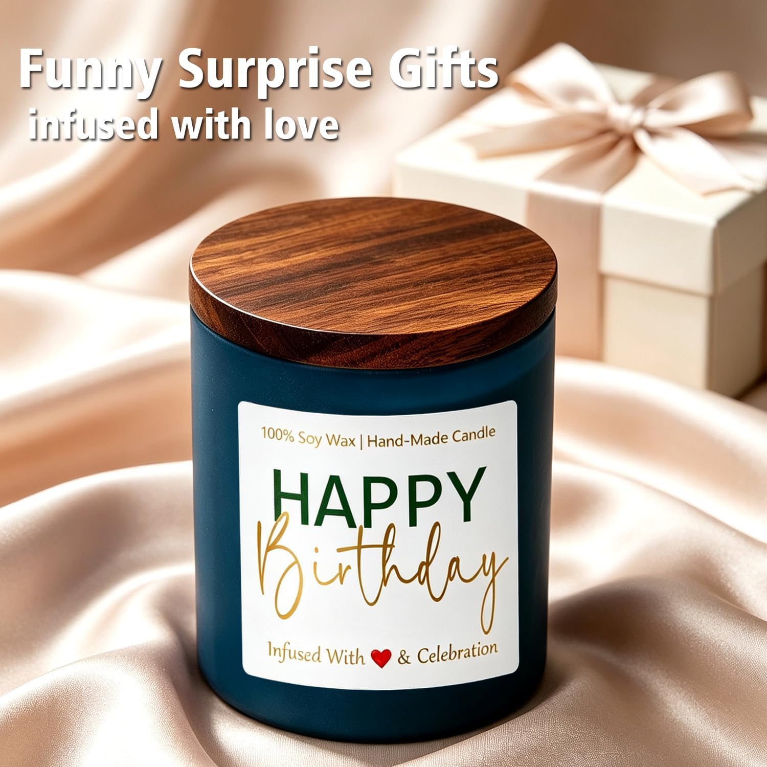 Happy Birthday Gifts for Women Men, Unique Gift Ideas for 30th, 40th, 50th and 60th Birthdays, Candle Gifts for Friend Her Him Teacher Mom Girlfriend Sister Bestie