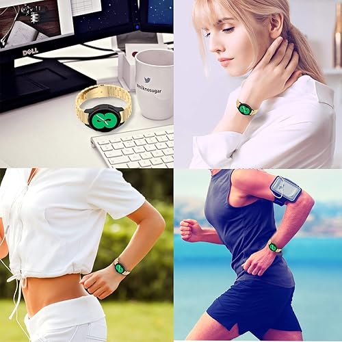 Miniatura 7 de Miimall Correa de metal de acero inoxidable compatible con Samsung Galaxy Watch 4 de 1.732 pulgadas, 1.575 pulgadas, Watch 4 Classic de 1.812