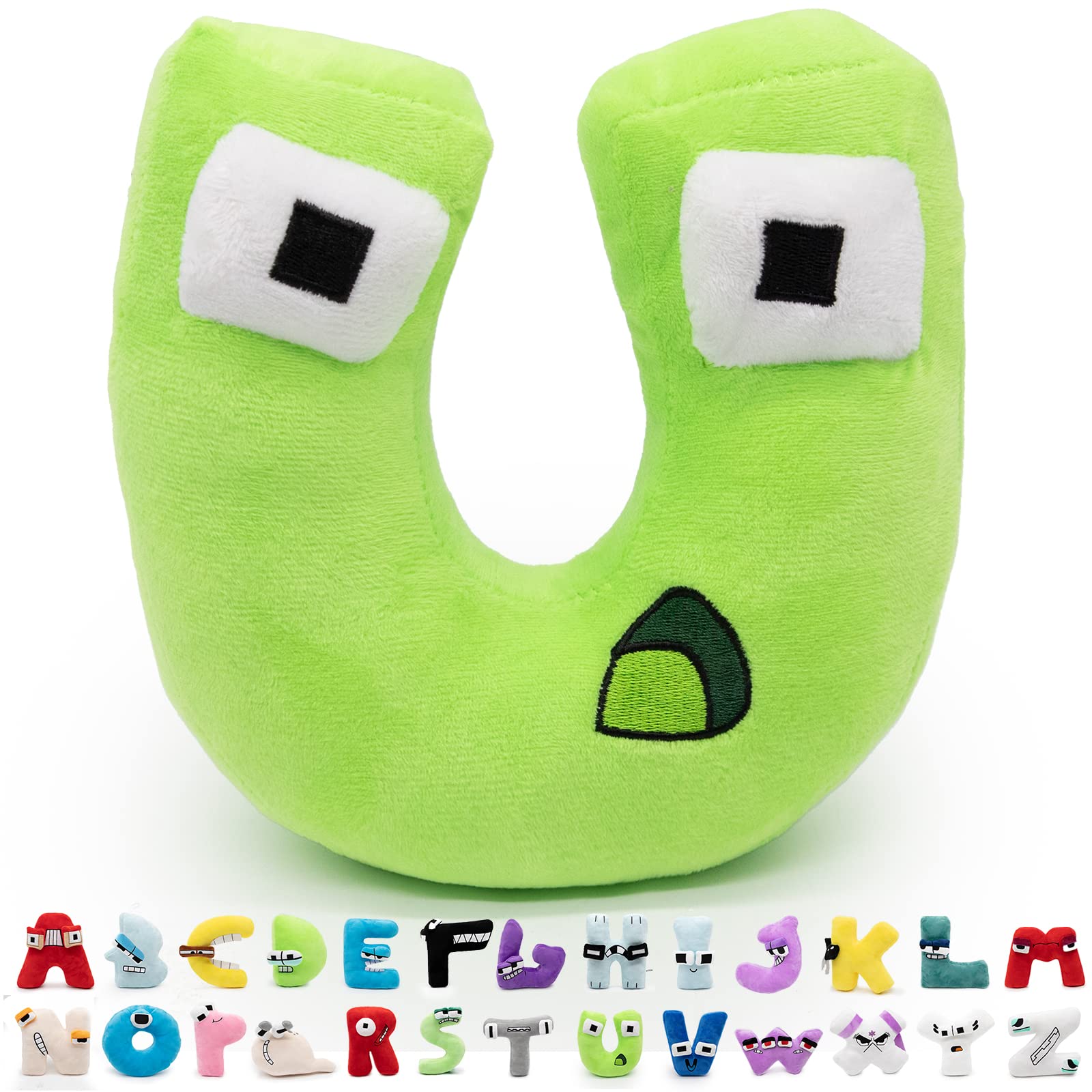 Maikerry Alphabet Lore Plush,Stuffed Animals Dolls,Fun Stuffed Alphabet Lore Plushes Figure Toys Suitable Gift for Friends Christmas Valentine's Day Birthday Fan Gift （U）