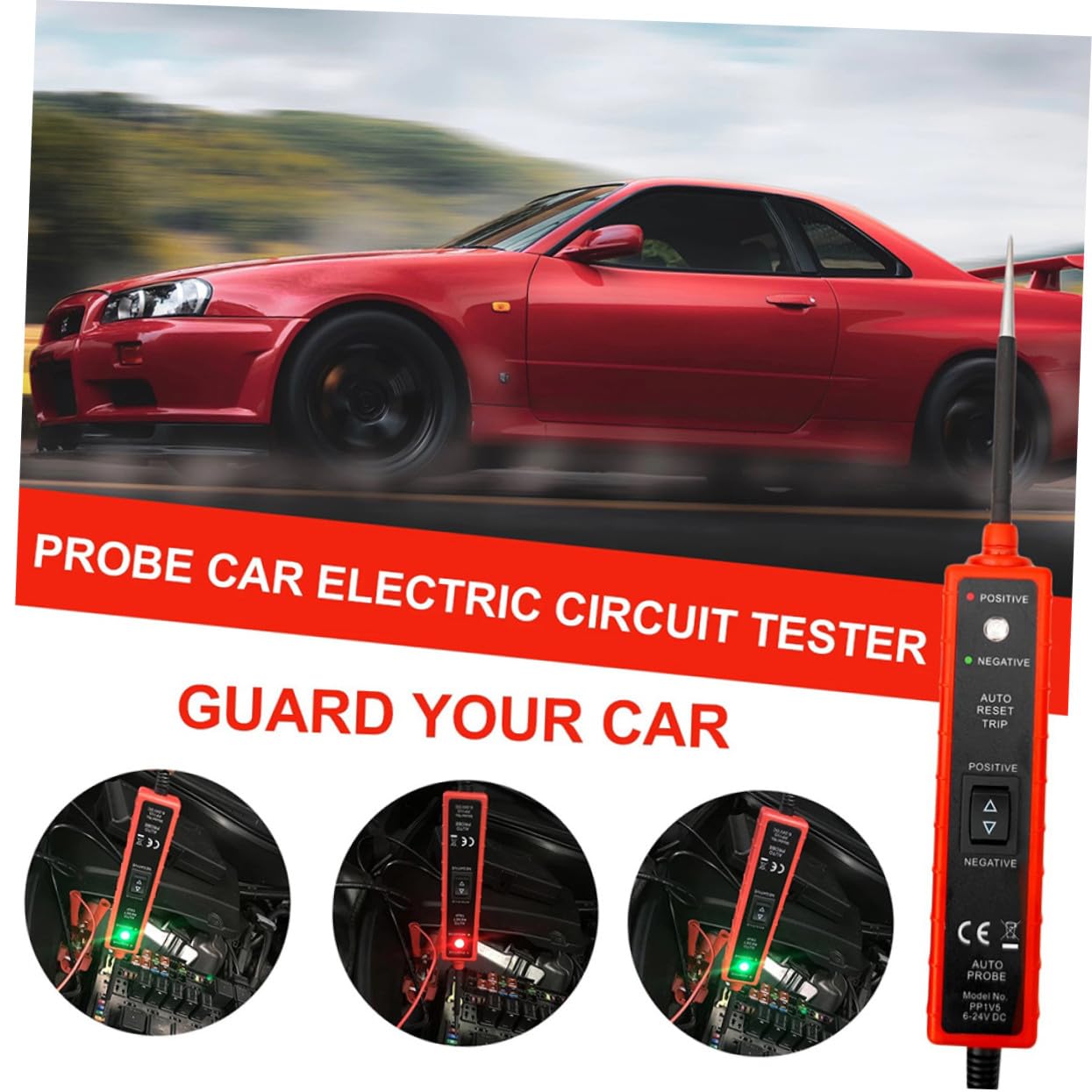 Comprobador de Circuitos Automotriz 6-24v Dc con Sonda