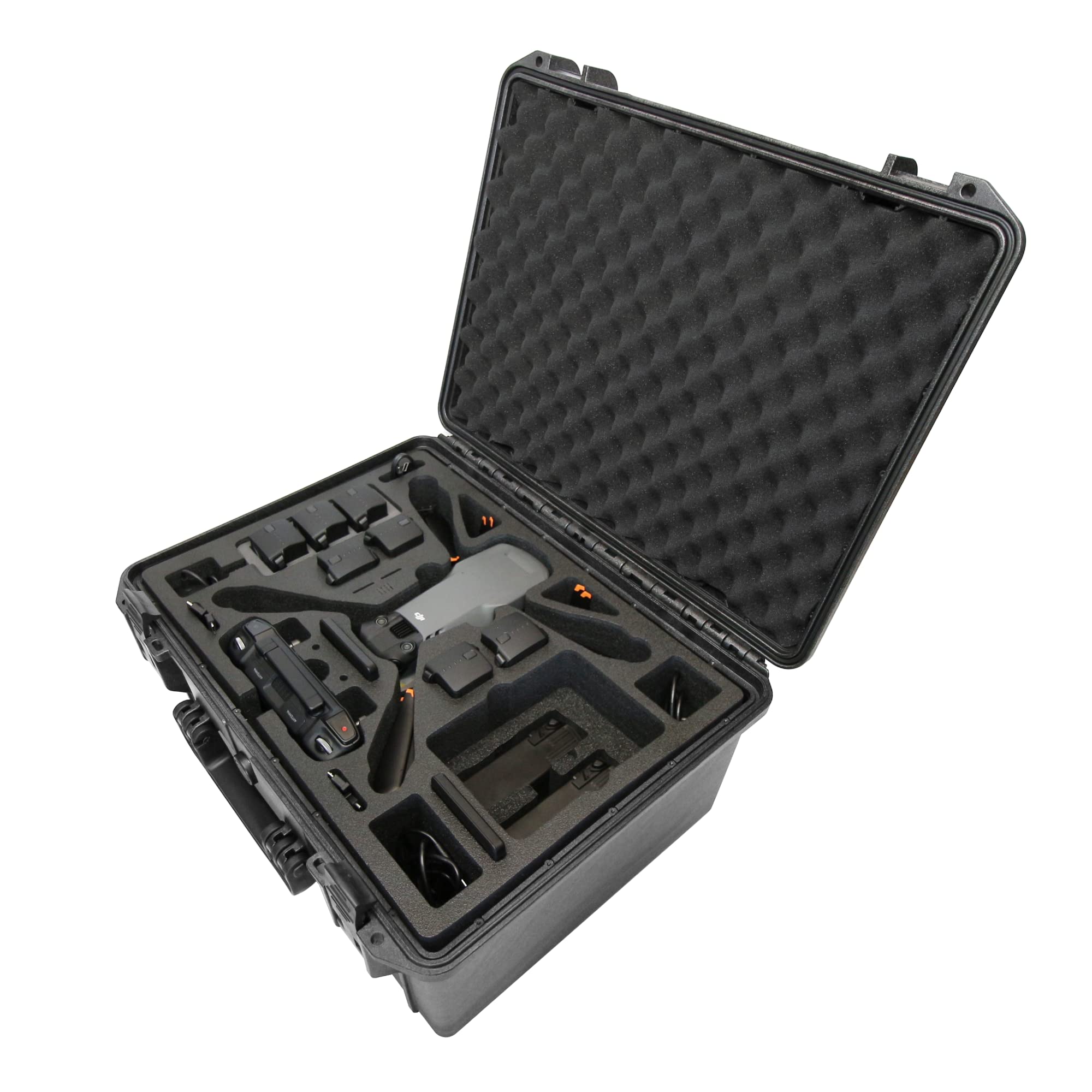 TomCaseDrone case Ready to Fly for DJI Mavic 3 / Pro/Classic, Standard or DJI RC/RC Pro Remote Controller, Batteries Charging in The case, Waterproof Outdoor case - Made in Germany (RTF)