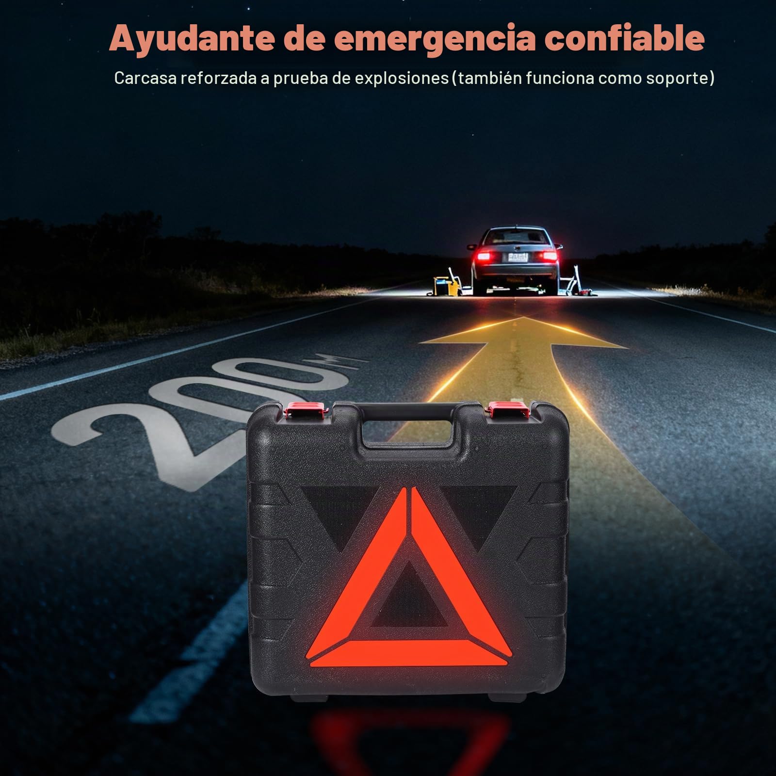 Gato hidráulico eléctrico 5T, gato hidráulico con llave de impacto eléctrico, rango de elevación 15-53 cm, cargador con bomba inflable y luz LED para coche, SUV, sedán, MPV