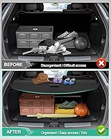 Vista 337 de Powerty Cubierta de Carga para Accesorios Kia Sportage 2023-2025 2026, Textura de Lona Cubierta Retráctil para Maletero Trasero de Carga de Equipaje