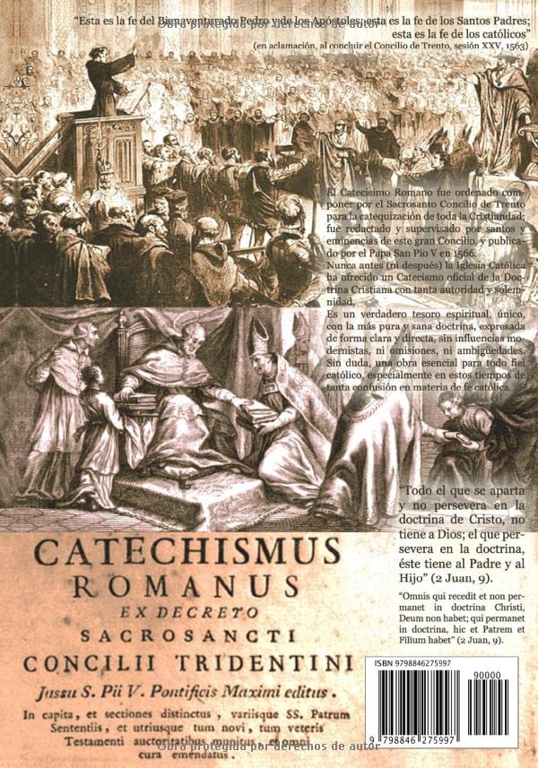 Miniatura 2 de Catecismo Romano decretado por el Sacrosanto Concilio de Trento y publicado por San Pío V. Tomo único. (Spanish Edition)