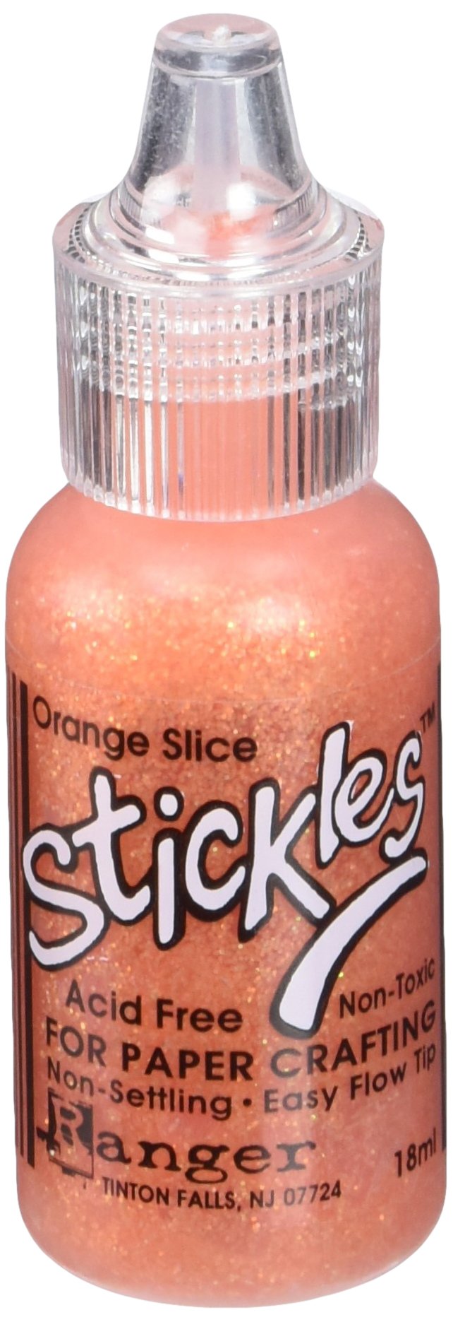 Ranger Stickles Glitter Glue, 0.5 oz, Orange Slice