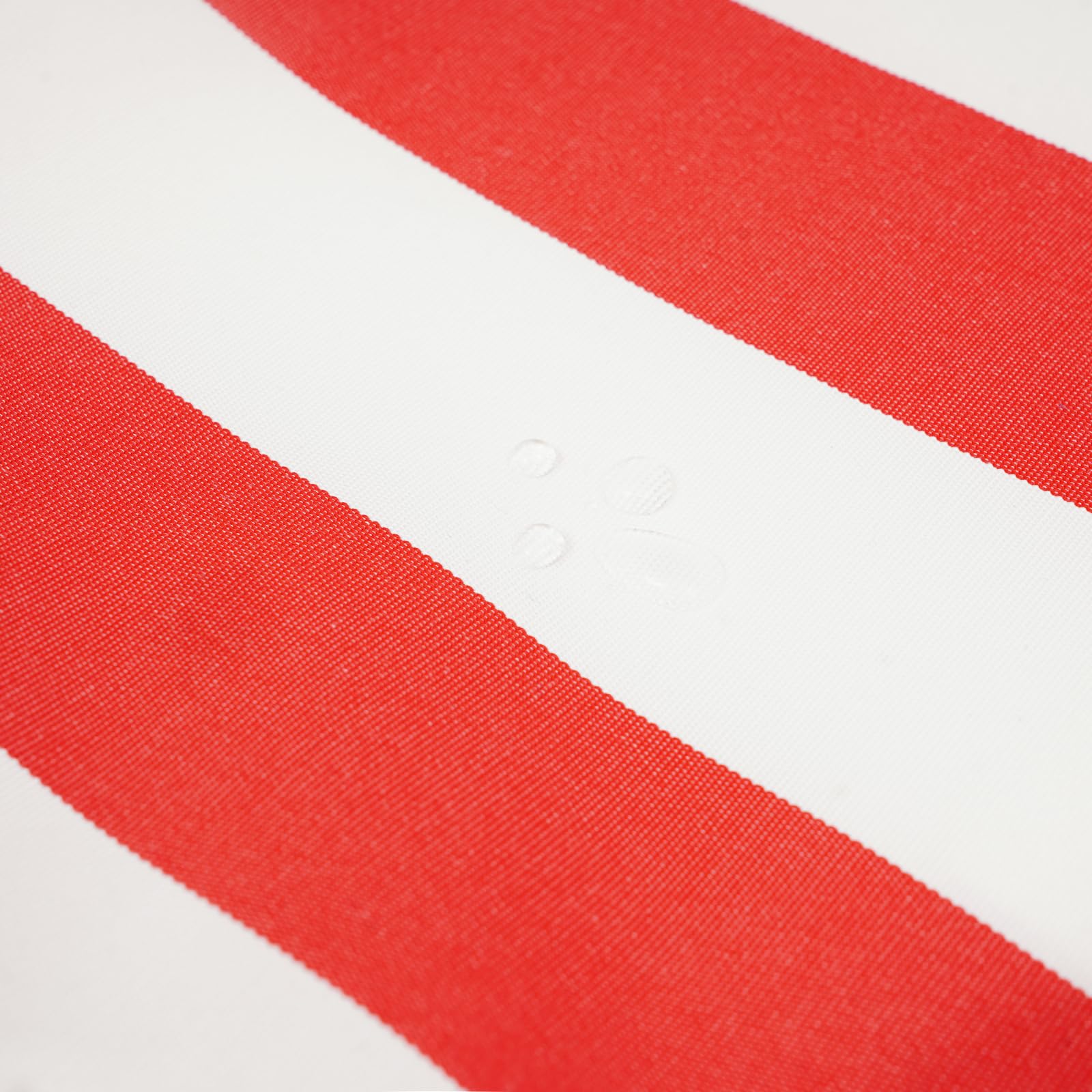 Cuscino decorativo impermeabile, rosso e bianco, per esterni