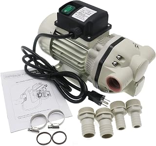 TDRRICH FL-540B Chemical Diaphragm Pump 115V 40L/Min 40PSI Fluororubber PA66 for AdBlue Urea Irrigation Refueling