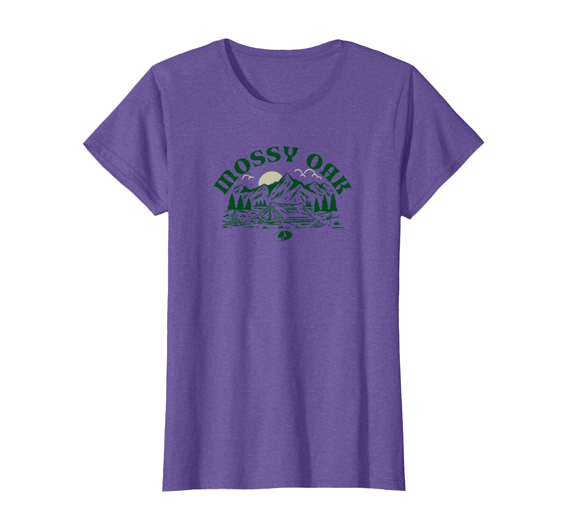 Camping Retro Mountain Landscape Logo T-Shirt