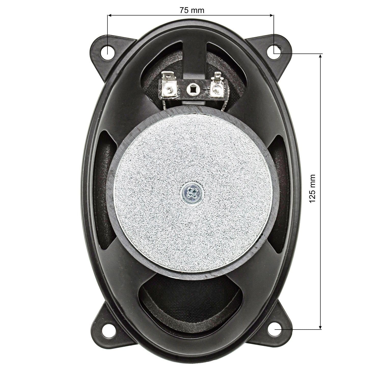 tomzz Audio 4057-010 TA4x6-Pro Lautsprecher Set kompatibel mit VW Golf 1 2 Polo Passat Skoda Fabia Octavia Seat Ibiza Heckbereich 95x155 4x6