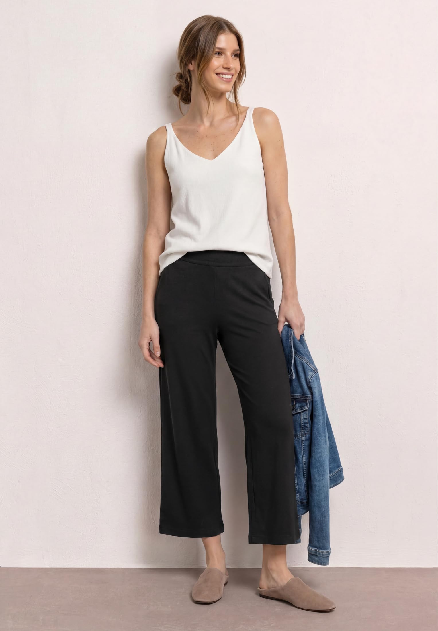 Street One Damen 7/8 Wide Leg Hose im Loose Fit 3817596
