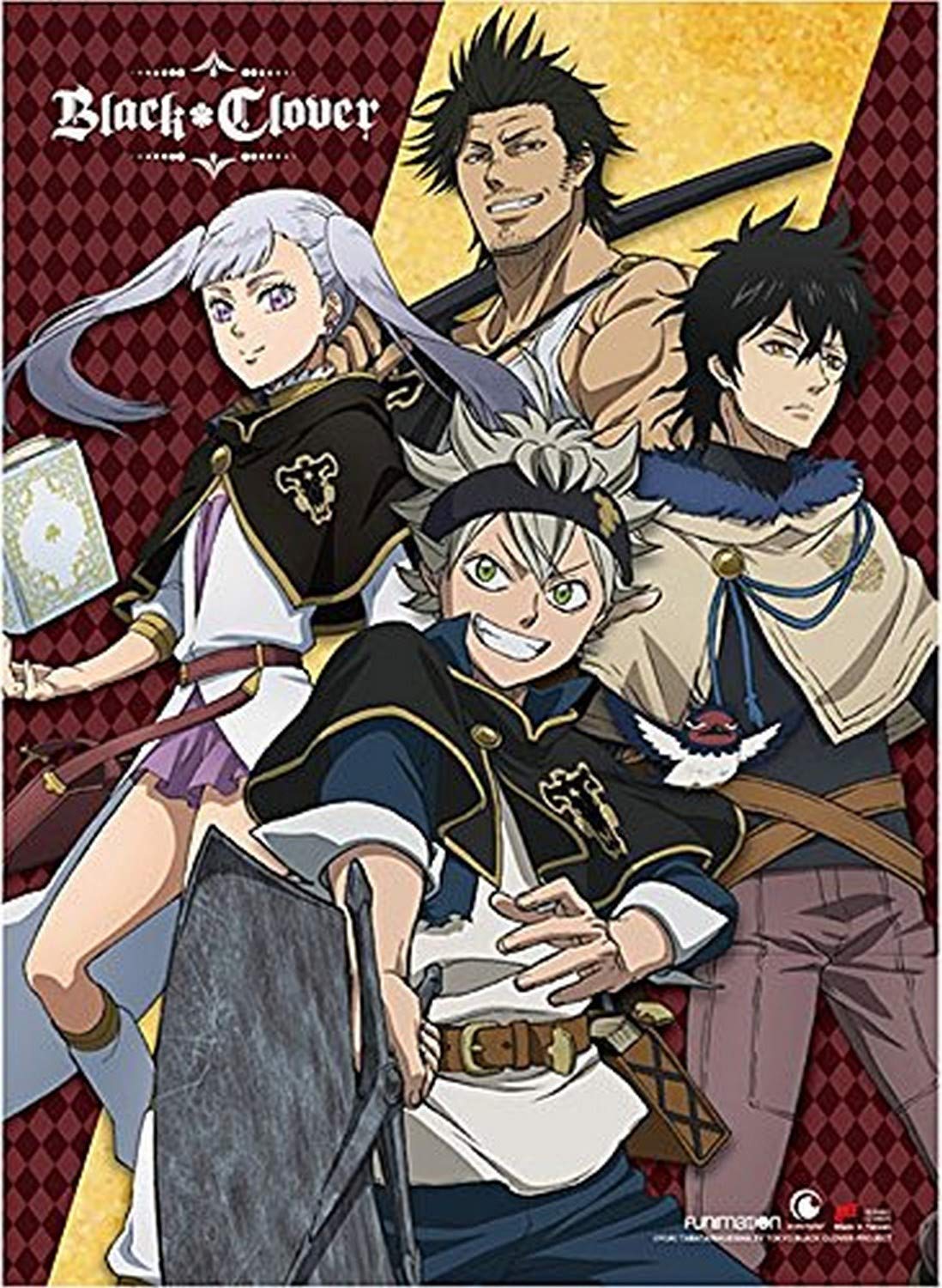 Black Clover Wall Scroll, Poster, One Size, Multicolor