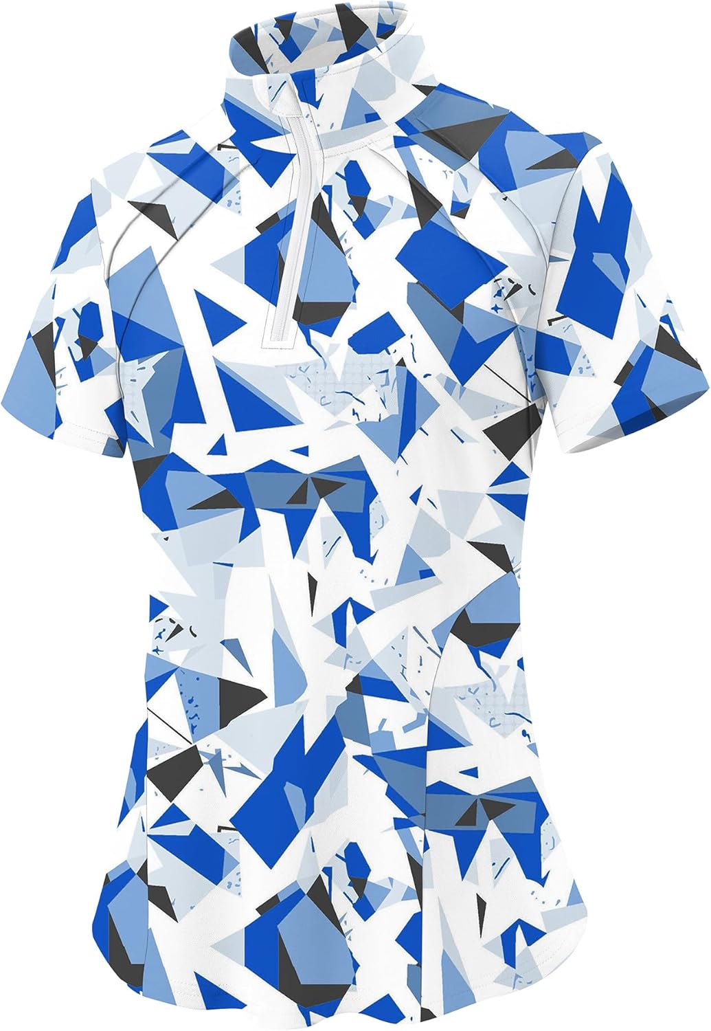 LOMON Womens Golf Polo Shirts Summer Short Sleeve 1/4 Zip Tops Moisture Wicking Casual Tennis Activewear with Pockets - Image 4