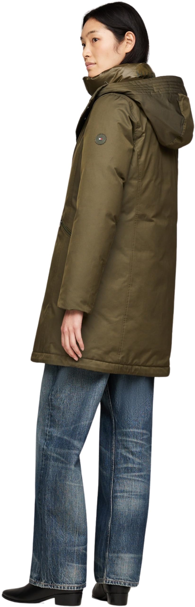 Tommy Hilfiger Parka Mujer Nylon Mix Padded Parka Acolchada