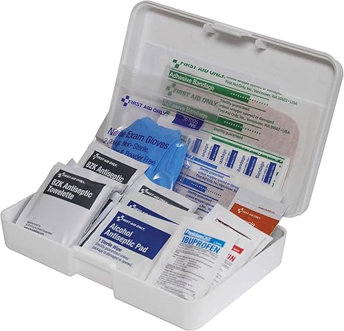 First Aid Only FAO-122 Kit de primeros auxilios personales - 52 piezas, estuche de plástico