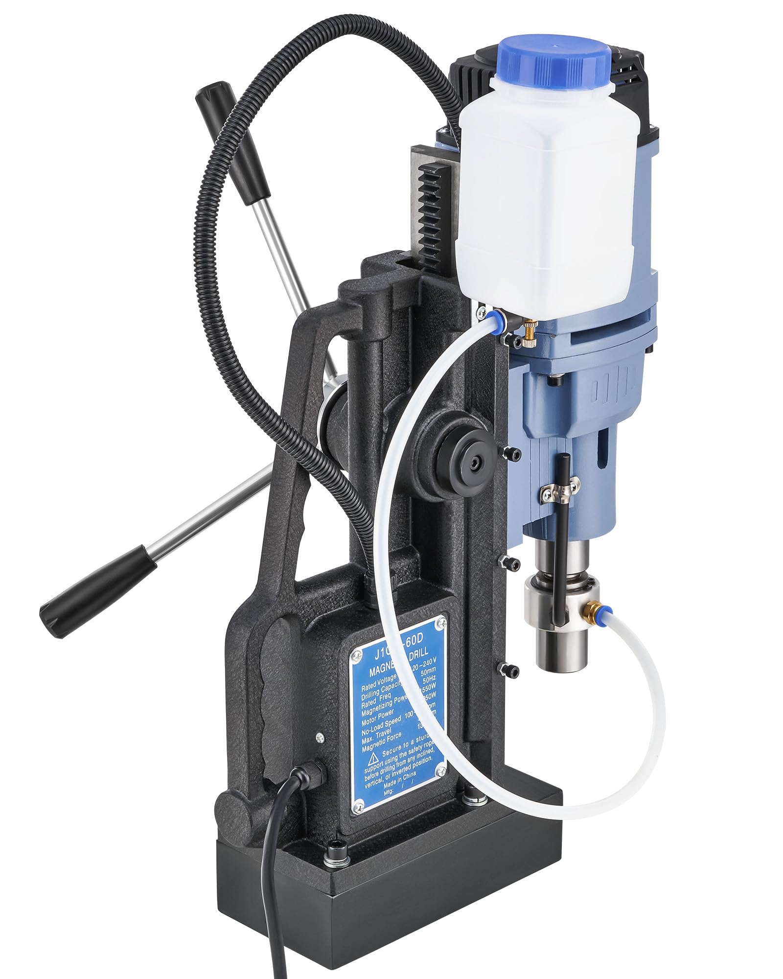 ZELCAN 1950W Trapano Magnetico con 11 Punte 13900N 650 rpm Trapano a Colonna Magnetico a Diametro di 50mm con Controllo Reversibile e Continuo per Superfici Metalliche