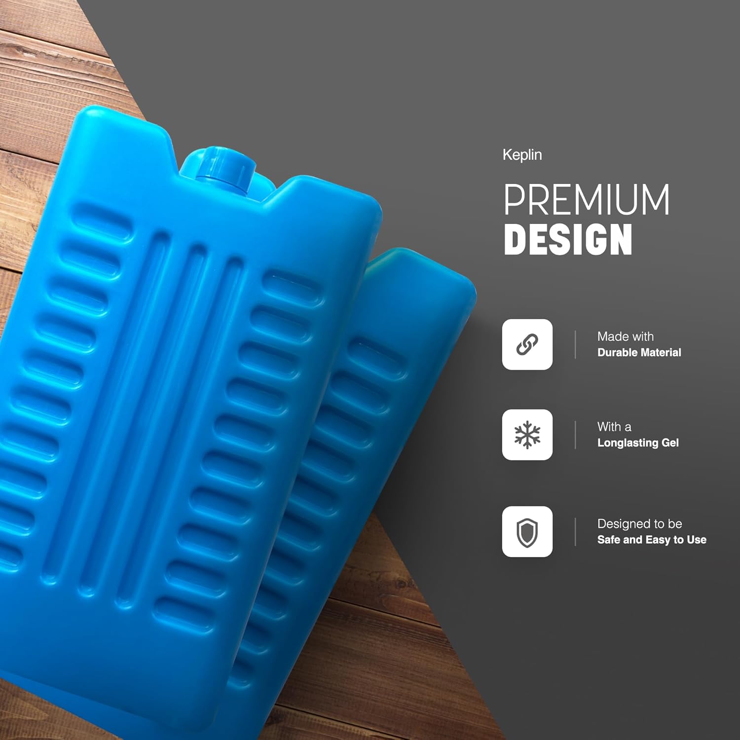 KEPLIN Freezer Blocks - Reusable Ice Pack Cooler for Lunch boxes, Travel, Picnic, and Outdoor Activities | Ice Boxes Maintains Cool Temperature for food and Drinks for hours | Multicolour (6 Pack) — image 3