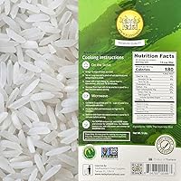 Vista 2 de 5 libras (LBS) de arroz jazmín tailandés Hom Mali premium Aprobado por chefs profesionales Marca Four Elephants Instrucciones de cocina