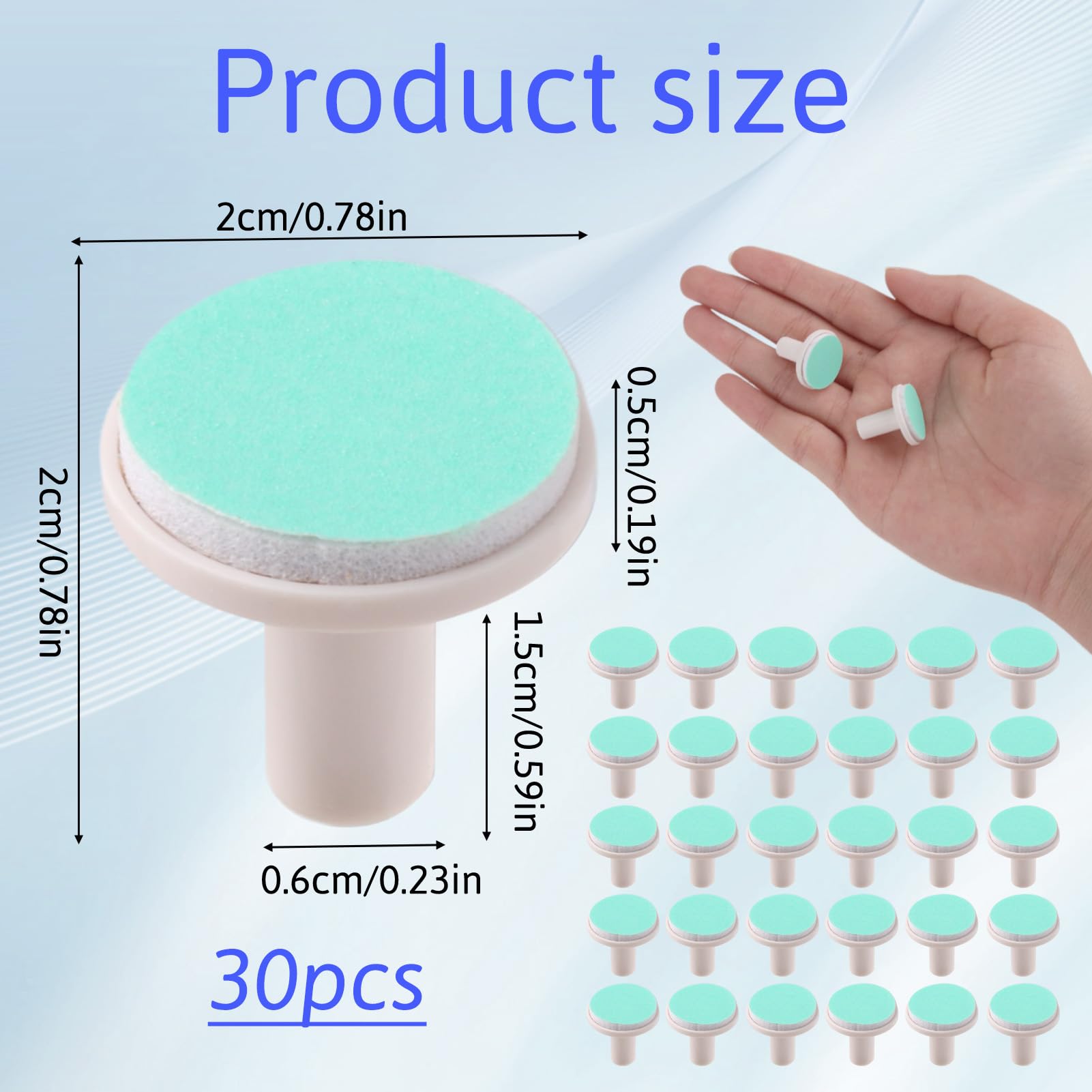 30 Pcs Baby Nail File Pads - Image 2