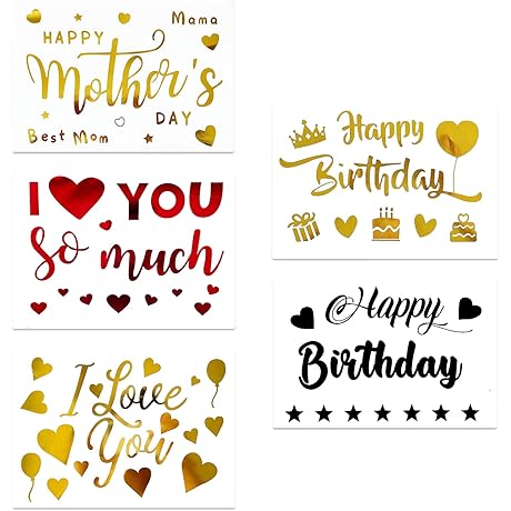 Mixed-Color Happy Birthday Mothers Day Sticker