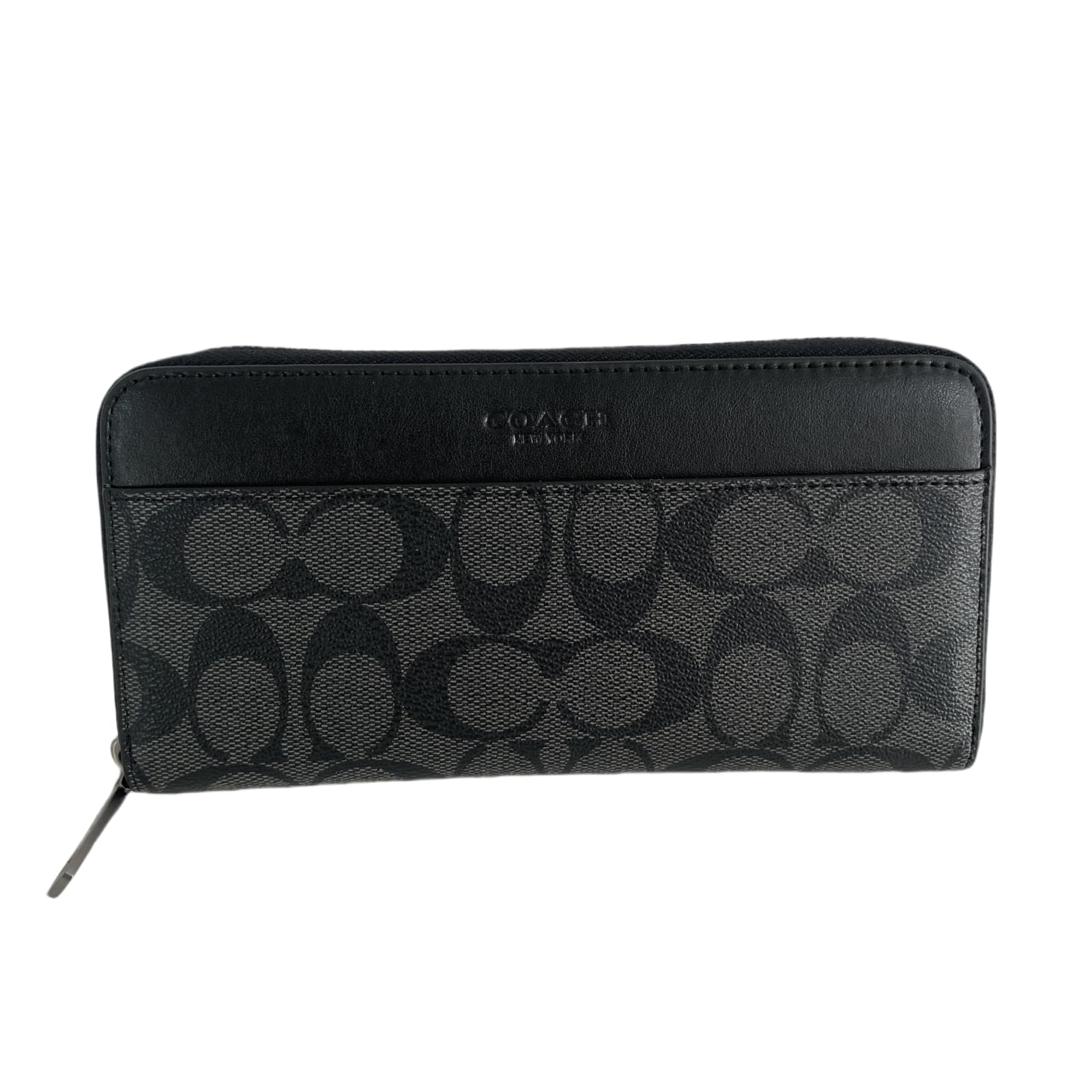 未使用 COACH コーチ シグネチャー 長財布 F39189 ラウンドファスナ COACH コーチ 長財布 シグネチャー ラウンドファスナー ブラック