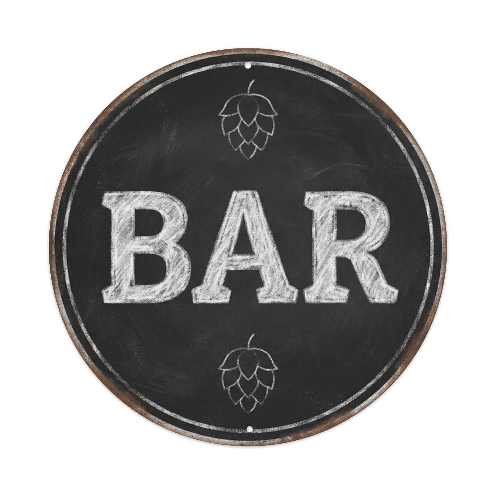 Vintage Beer BAR Chalkboard Surface Retro for Pub Vintage Metal Tin Sign Plaque Wall Decor for Cafe, Club Bar, Office, Garden Metal Poster 8x8Inch