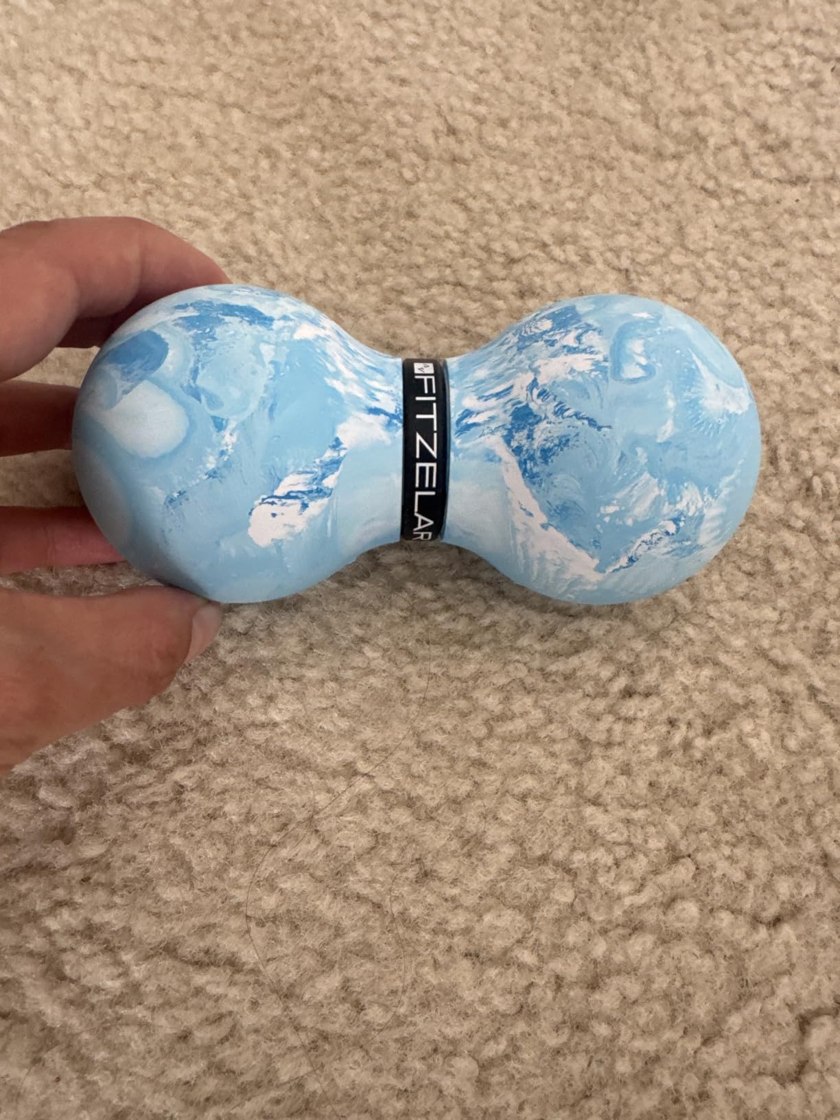 Double Lacrosse Massage Ball for Myofascial Release, SGS Certification, Massage Deep Tissue for Waist Back Feet, Trigger Point Therapy, Muscle Knots, Peanut Massage Ball for Muscle Pain