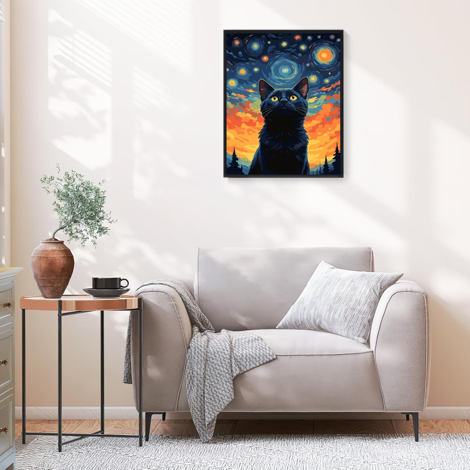 MOGTAA Poulet Peinture Numero Enfant Adulte Avec Cadre