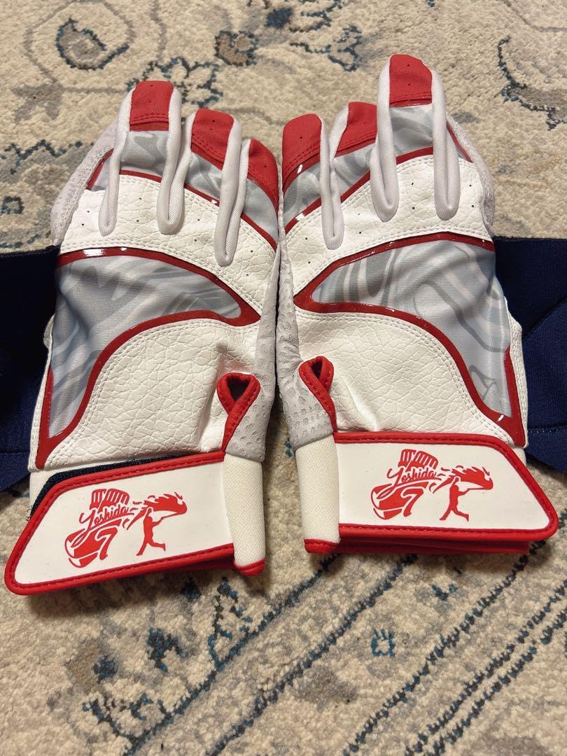 レッドソックス 吉田正尚 実使用 or 支給品 バッティンググローブ 正尚 バッティンググローブ 支給品 スポーツ用品 野球 レッドソックス