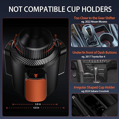 Miniatura 4 de APPS2Car Soporte magnético resistente para portavasos | 20 imanes N55 | Atracción magnética 25N | Se adapta a portavasos de 3 a 4 pulgadas | Brazo